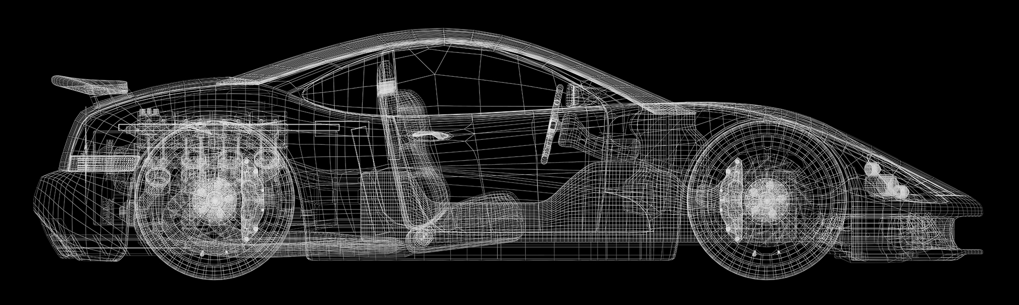 Sportscar Wireframe
